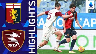 Genoa 11 Salernitana  The survival battle of the Marassi ends in a draw  Serie A 202122 [upl. by Namor]