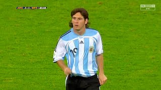 Messi vs Mexico World Cup 2006 English Commentary HD 1080i [upl. by Dusza]