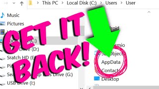 How to Find The Appdata Folder in Windows 10 [upl. by Acirej558]