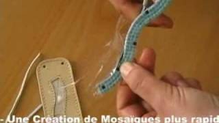 Bracelet in mosaic tutorial [upl. by Aylmar]