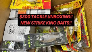 300 Tackle Unboxing New Strike King Baits [upl. by Aeniah]