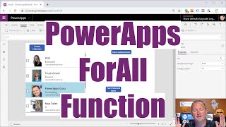 Select multiple records in a gallery and Patch with the PowerApps ForAll function [upl. by Gardas575]