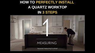 HOW TO PERFECTLY INSTALL A QUARTZ WORKTOP BY CAMBRIA QUARTZ [upl. by Brennan]