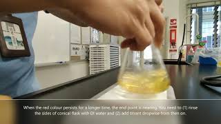 AcidBase Titration Methyl orange end point [upl. by Cully]