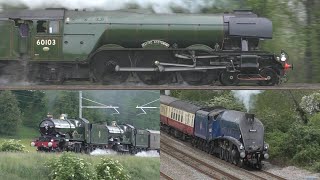 The Very Best of UK Steam Trains on the Mainline in 2023 Part 1  January to June [upl. by Icul]