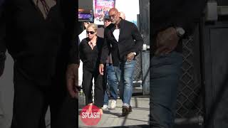 Dave Bautista Arrives At quotJimmy Kimmel Livequot In Los Angels California [upl. by Sinnek]