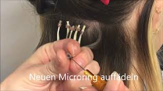 Microring Extensions Mehtode Anleitung  Einfach amp Schonend  Verlocke Extensions [upl. by Kev]