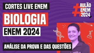 ENEM 2024 análise da prova e das questões de Biologia  Live Enem 2024  Curso Enem Gratuito [upl. by Lisab]