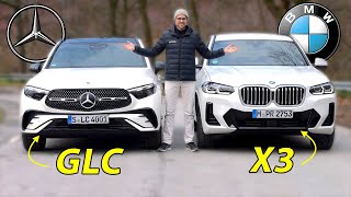 Mercedes GLC vs BMW X3 comparison REVIEW  who’s the king [upl. by Ahker]