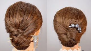 Beautiful Hair Style Girl Easy For Wedding  Hair Style Girl Simple And Easy  Unique Hairstyle [upl. by Ythomit]