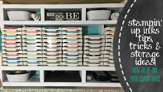 Stampin Up Inks Tips Tricks amp Storage Ideas [upl. by Benil650]