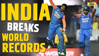 IND Vs SA Highlights India Breaks Multiple World Records In 4th T20 I Sanju Samson I Tilak Varma [upl. by Eniamerej]