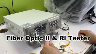 Optical fiber insertion loss amp return loss tester [upl. by Brinna]