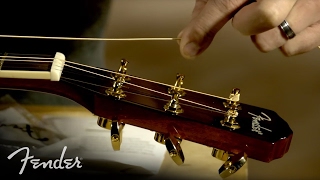 How to Change Your Acoustic Guitar Strings  Fender [upl. by Iclek]