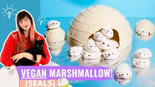 VEGAN Marshmallow Seals  soft and fluffy [upl. by Katusha]