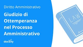 Giudizio di Ottemperanza nel Processo Amministrativo [upl. by Aneehsor877]