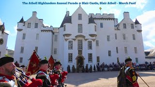 The Atholl Highlanders Parade 2023  March Past [upl. by Ody]