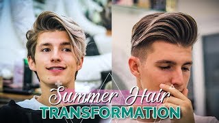 Men 2018 Summer Hair Transformation Haircut Tutorial [upl. by Lennor881]