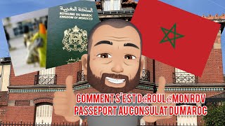 Comment sest déroulé mon rdv👔 Passeport📗 au Consulat du Maroc🇲🇦 Pontoise 95 [upl. by Manolo]