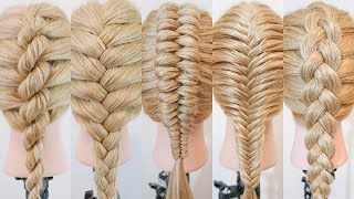 5 Easy Basic Braids  How To Braid for Beginners  Hairstyles for Medium amp Long Hair [upl. by Jempty78]