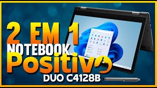 Notebook 2 em 1 Positivo DUO C4128B  Notebook Barato [upl. by Jahdal]