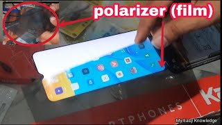 Polarizer film lcd screen  Polarizer film replacement mobile  Yogesh Bhardwaj [upl. by Euqininod]