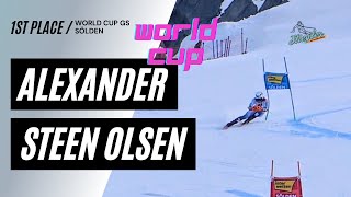 Alexander Steen Olsen WC GS Sölden 102724 [upl. by Yrrab511]