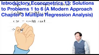 Solutions to Problems 1 to 6 A Modern Approach Chapter 3  Introductory Econometrics 13 [upl. by Valenba]