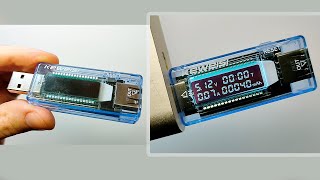 USB current and voltage tester  Keweisi  Testing  usb tester  usb тестер [upl. by Itnavart48]