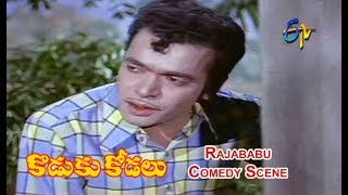 Koduku Kodalu Telugu Movie  Rajababu Comedy Scene  ANR  Vanisri  Lakshmi  ETV Cinema [upl. by Aylad170]