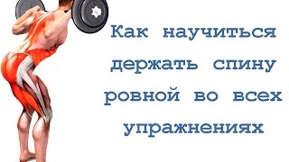 Как научиться держать спину ровной в любых упражнениях [upl. by Gusba]