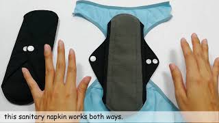 HighOh  HowTo use our Charcoal Fiber Reusable Sanitary Napkin [upl. by Ginny]