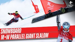 Snowboard  Mens amp Womens Parallel Giant Slalom Finals  Full Replay  Beijing2022 [upl. by Roanne]