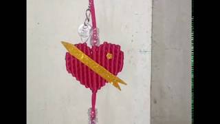 How to make Macrame Heart Shape Kye Chain  Design No 3 [upl. by Enrev120]