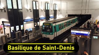 Metro Station Basilique de SaintDenis  Paris 🇫🇷  Walkthrough 🚶 [upl. by Hymen283]