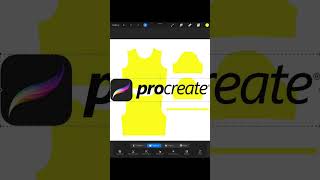 Put a logo on a 3D model in procreate cropped tshirt tutorials procreate 3d 3dtshirt art [upl. by Eatnom480]