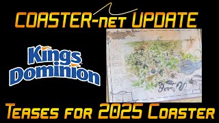 Kings Dominion Teasing 2025 Launched Wing Roller Coaster COASTERnet Update [upl. by Eniar]