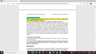 Resumen Bachillerato por Madurez 2022 Todos los temas en PDF Estudios Sociales y Educación Cívica [upl. by Jenei]