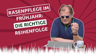 Rasenpflege im Frühjahr 🌱 die richtige REIHENFOLGE [upl. by Sorodoeht298]