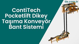 Contitech Pocketlift Dikey Taşıma Konveyör Bant Sistemi [upl. by Jaquiss]