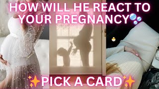 Pick a card  🤱🏻How will he react to your PREGNANCY 🍼 tarot pickacardtarot pregnancy [upl. by Isolt291]