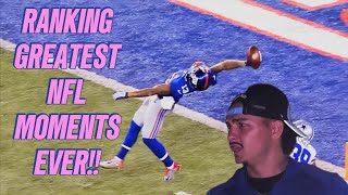 Ranking Greatest NFL Moments EVER [upl. by Amoreta]