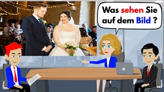 Deutsch lernen  Bildbeschreibung B1  DTZ amp Telc amp ÖSD  Prüfung 2022  Hochzeit amp Lesen [upl. by Eelarac]