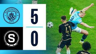 HIGHLIGHTS Man City 50 Sparta Prague  Haaland wonder goal as super City hit five [upl. by Mather]