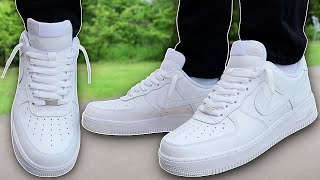 How To Lace Nike Air Force 1s Loosely BEST WAY [upl. by Eniamirt]