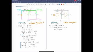 Example 28 Nodal and Mesh Analysis Fundamentals of Electric Circuits 7th ed Alexander  Sadiku [upl. by Jaclyn]