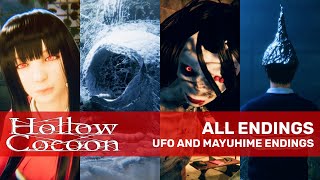 Hollow Cocoon All Endings Secret Endings UFO And Mayuhime Endings [upl. by Refinnej]