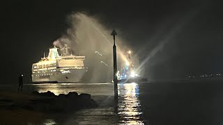 Brittany Ferries Bretagne arriving into Portsmouth for the Last Time November 3rd 2024 [upl. by Haelahk]