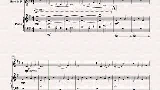 Despair Naruto  Horn and Piano Sheet Music [upl. by Rennerb]