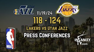 Lakers vs Utah FULL PRESS CONFERENCE with JJ Redick amp Dalton Knecht [upl. by Aita]